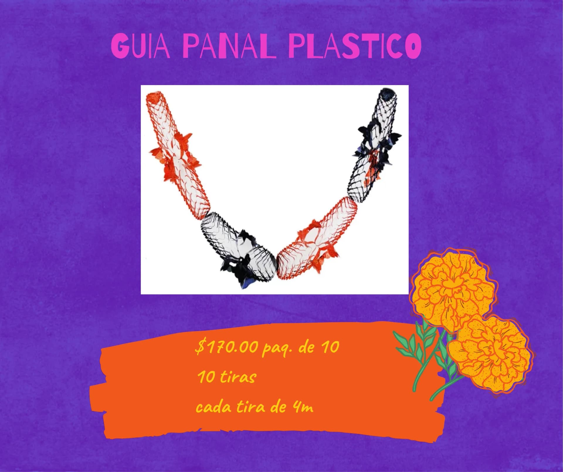 Guia Panal Plastico - Día de Muertos (Plastico) - Catálogo VIP