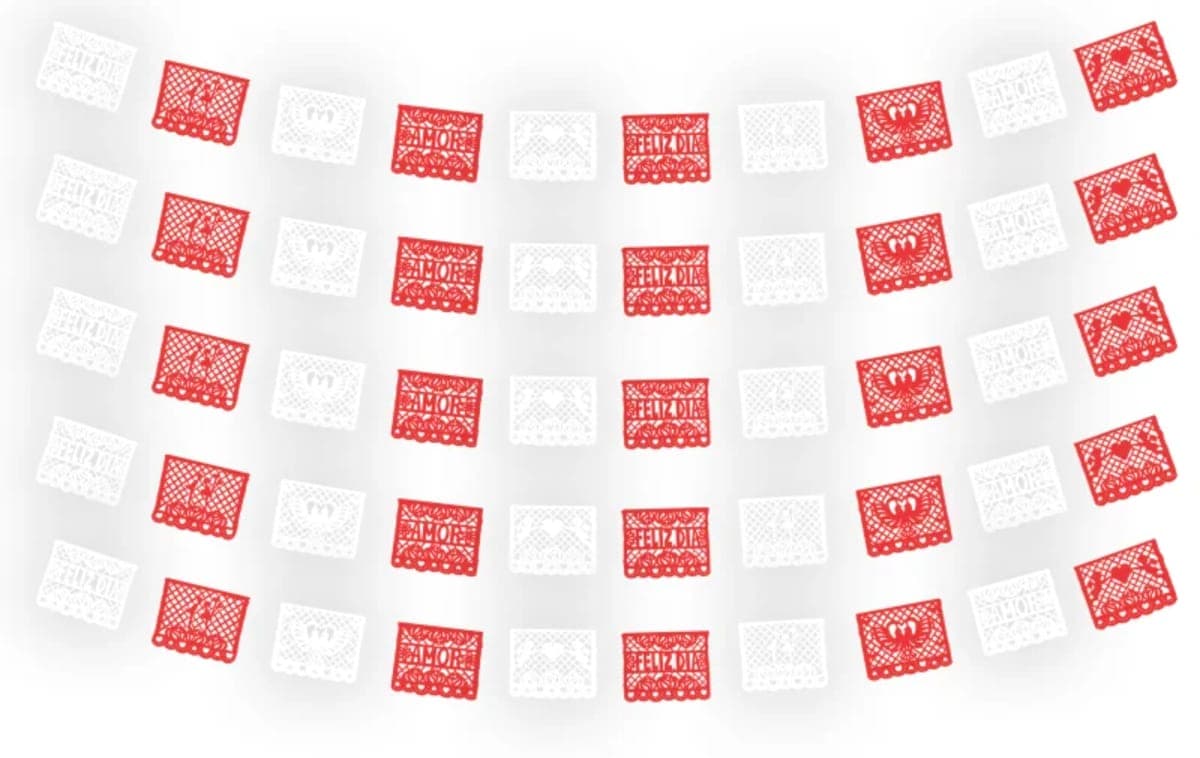 Enramada 14 de Febrero Día del Amor y la Amistad | Decoramec - Fabricado en Huixcolotla Puebla por DecorameC ENRAMADA 14 DE FEBRERO DIA DE LA AMISTAD - Papel Picado Auténtico DecorameC