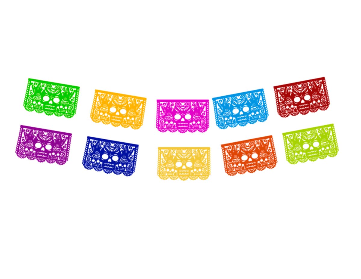 Papel Picado Día de Muertos Corte Láser | Precisión y Calidad - Fabricado en Huixcolotla Puebla por DecorameC Papel Picado Dia de Muertos Laser Papel Picado Hallowen - Papel Picado Auténtico DecorameC