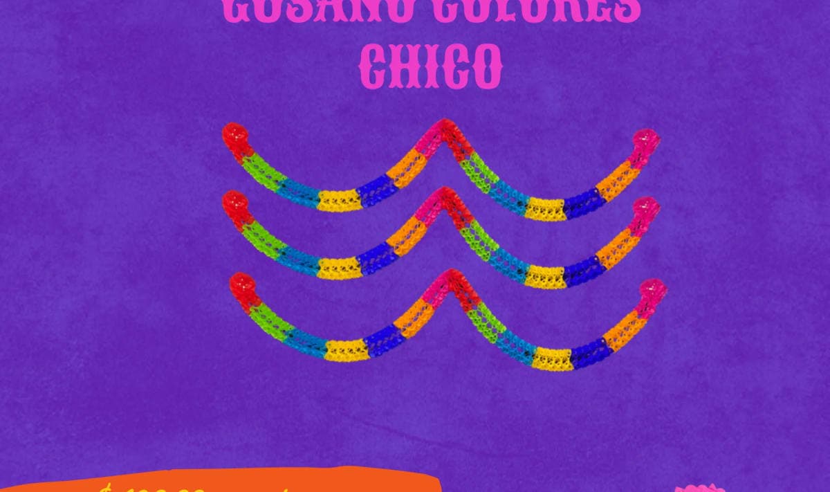 Gusano Colores - Día de Muertos (Papel China) - Fabricado en Huixcolotla Puebla por DecorameC Gusano Colores - Día de Muertos (Papel China) - Diseño - Papel Picado Auténtico DecorameC