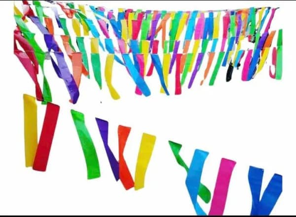 Tira de Papel Picado Tiliche Multicolor Decoración Mexicana | Papel Picado DecorameC Huixcolotla Puebla TILICHES DE PLASTICO MULTICOLOR - Papel Picado Artesanal DecorameC