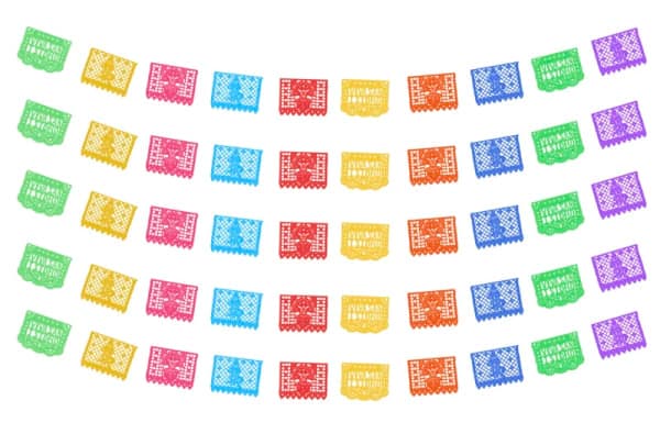 Tira Enramada San Isidro de Plástico Picado | Decoramec | Papel Picado DecorameC Huixcolotla Puebla Tira Enramada San Isidro Papel Picado Plastico - Papel Picado Artesanal DecorameC