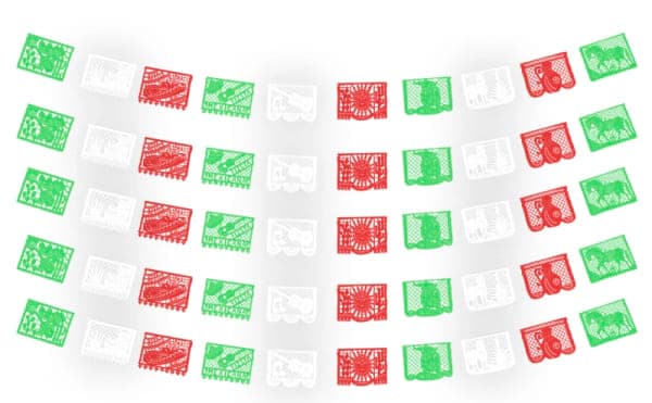 Tiras para Fiesta Mexicana Tricolor Decoración Fiestas Patrias | Papel Picado DecorameC Huixcolotla Puebla Fiesta Mexicana Tricolor Tiras Fiestas Patrias Enramadas Decoramec - Papel Picado Artesanal DecorameC