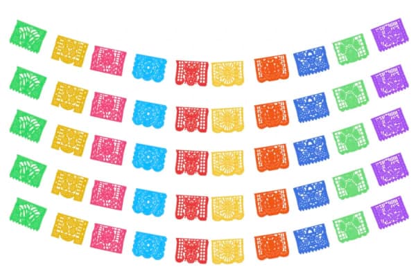 Mini Enramada Tira de Plástico Picado Toda Ocasión | Papel Picado DecorameC Huixcolotla Puebla Mini Enramada Tira Toda Ocasion Plastico Picado - Papel Picado Artesanal DecorameC