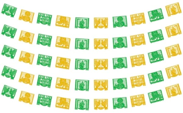 Tira de San Judas Tadeo Enramada de Plastico Picado | Papel Picado DecorameC Huixcolotla Puebla Tira de San Judas Tadeo Enramada de Plastico Picado - Papel Picado Artesanal DecorameC