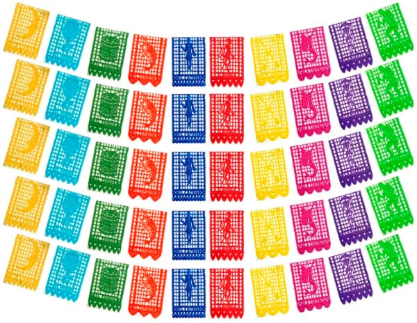 Papel Picado de Lotería en Tira Lista para Colgar | Papel Picado DecorameC Huixcolotla Puebla Papel Picado Loteria en tira lista para colgar Plastico Picado - Papel Picado Artesanal DecorameC