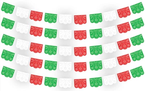 Tira Tricolor para Fiestas Patrias Lista para Colgar | Papel Picado DecorameC Huixcolotla Puebla TIRA LISTA PARA COLGAR TRICOLOR FIESTAS PATRIAS - VIRGEN DE GUADALUPE - 20 DE NOVIEMBRE - Papel Picado Artesanal DecorameC
