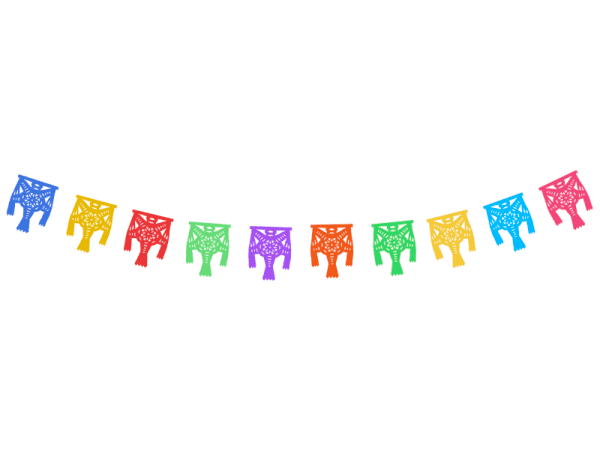 Tira de Piñata Lista para Colgar | Guirnalda de Papel Picado | Papel Picado DecorameC Huixcolotla Puebla Tira de Piñata Enramada lista para colgar Guirnalda de Navidad - Papel Picado Artesanal DecorameC