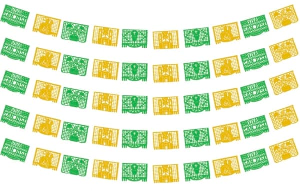 Plástico Picado de San José en Tira | Lista para Envío | Papel Picado DecorameC Huixcolotla Puebla Papel Picado San Jose en Tira de Plastico Picado Para envio inmediato - Papel Picado Artesanal DecorameC