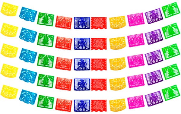 Enramada de Plástico Picado para Navidad | Papel Picado | Papel Picado DecorameC Huixcolotla Puebla Enramada Plastico Picado Navidad 25 de Diciembre Papel Picado DECORAMEC - Papel Picado Artesanal DecorameC