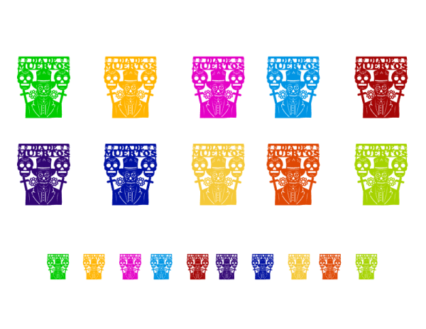 Nuevo Diseño de Papel Picado Día de Muertos | Decoramec | Papel Picado DecorameC Huixcolotla Puebla Nuevo Diseño de Dia de Muertos de Papel Picado Dia de Muertos Laser - Papel Picado Artesanal DecorameC