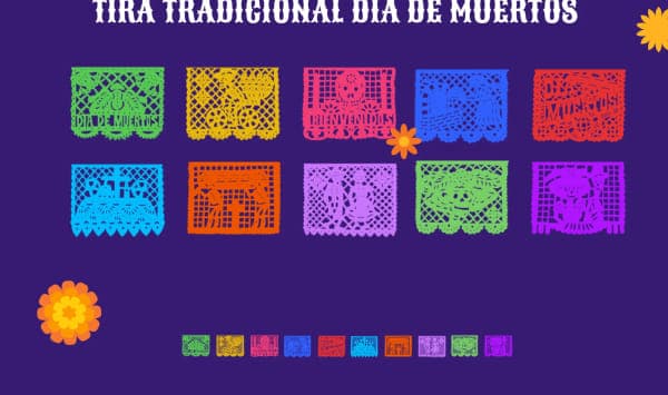 Tira Tradicional Dia De Muertos - Día de Muertos (Plastico) | Papel Picado DecorameC Huixcolotla Puebla Tira Tradicional Dia De Muertos - Día de Muertos (Plastico) - Diseño - Papel Picado Artesanal DecorameC