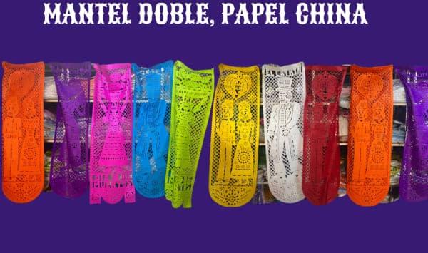 Mantel Doble, Papel China - Día de Muertos (Papel China) | Papel Picado DecorameC Huixcolotla Puebla Mantel Doble, Papel China - Día de Muertos (Papel China) - Diseño - Papel Picado Artesanal DecorameC