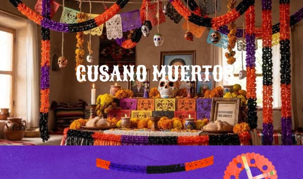 Gusano Muertos - Día de Muertos (Papel China) | Papel Picado DecorameC Huixcolotla Puebla Gusano Muertos - Día de Muertos (Papel China) - Diseño - Papel Picado Artesanal DecorameC