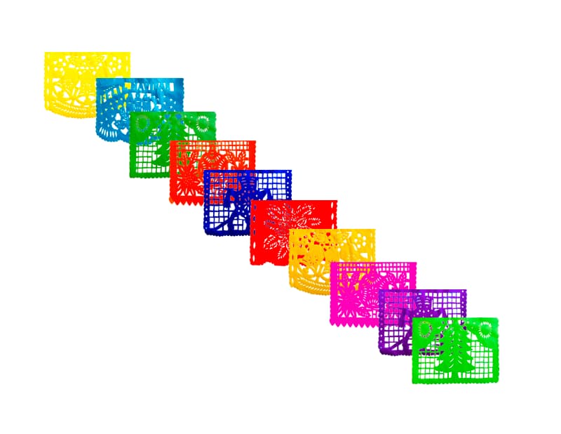 Enramada Plastico Picado Navidad 25 de Diciembre Papel Picado DECORAMEC