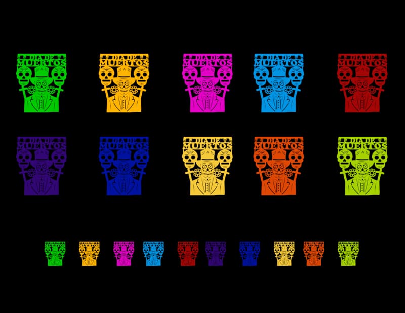 Nuevo Diseño de Papel Picado Día de Muertos | Decoramec | Papel Picado DecorameC Huixcolotla Puebla Nuevo Diseño de Dia de Muertos de Papel Picado Dia de Muertos Laser - Papel Picado Artesanal DecorameC