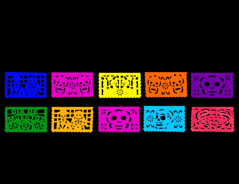 Mini Millar de Papel Picado Día de Muertos | Por Ciento