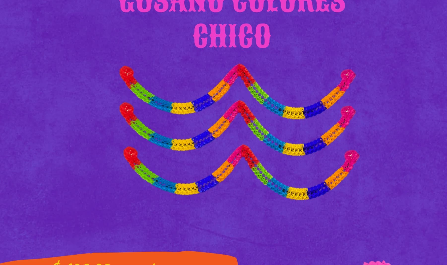 Gusano Colores - Día de Muertos (Papel China) - Diseño